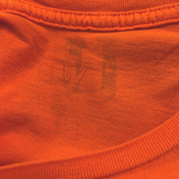 Auburn University AU Logo Orange Blue Fitted Tee T-Shirt Women’s XS EXCELLENT - Picture 4 of 4